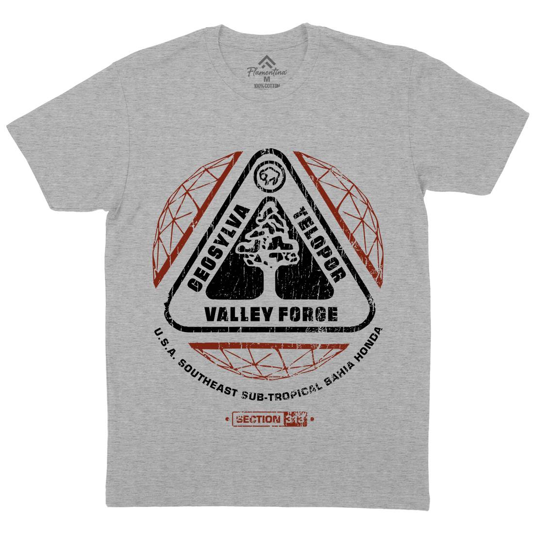 Valley Forge Mens Crew Neck T-Shirt Space D200