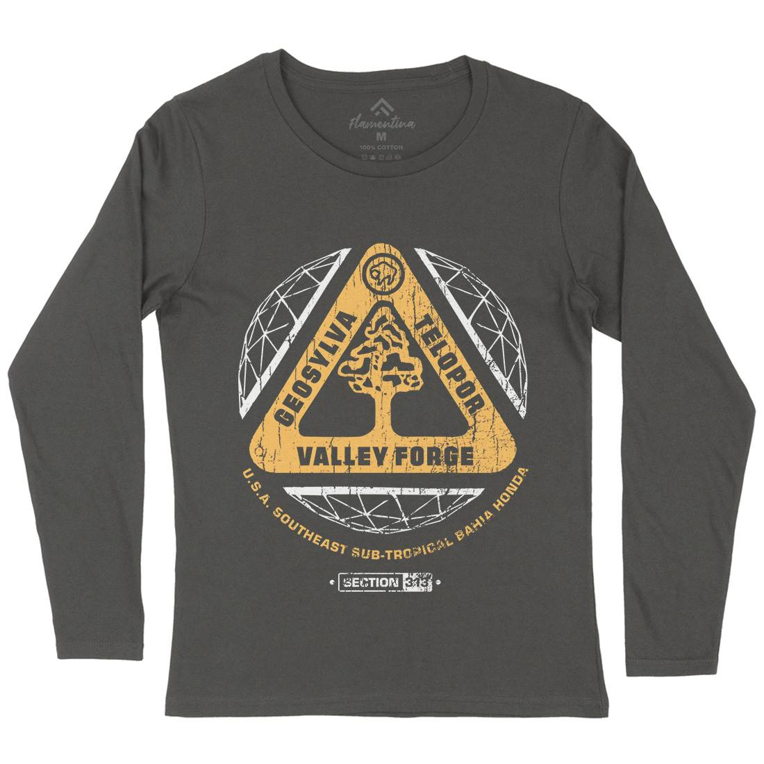 Valley Forge Womens Long Sleeve T-Shirt Space D200