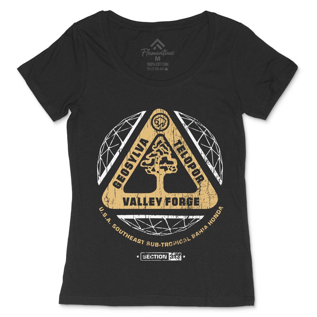Valley Forge Womens Scoop Neck T-Shirt Space D200