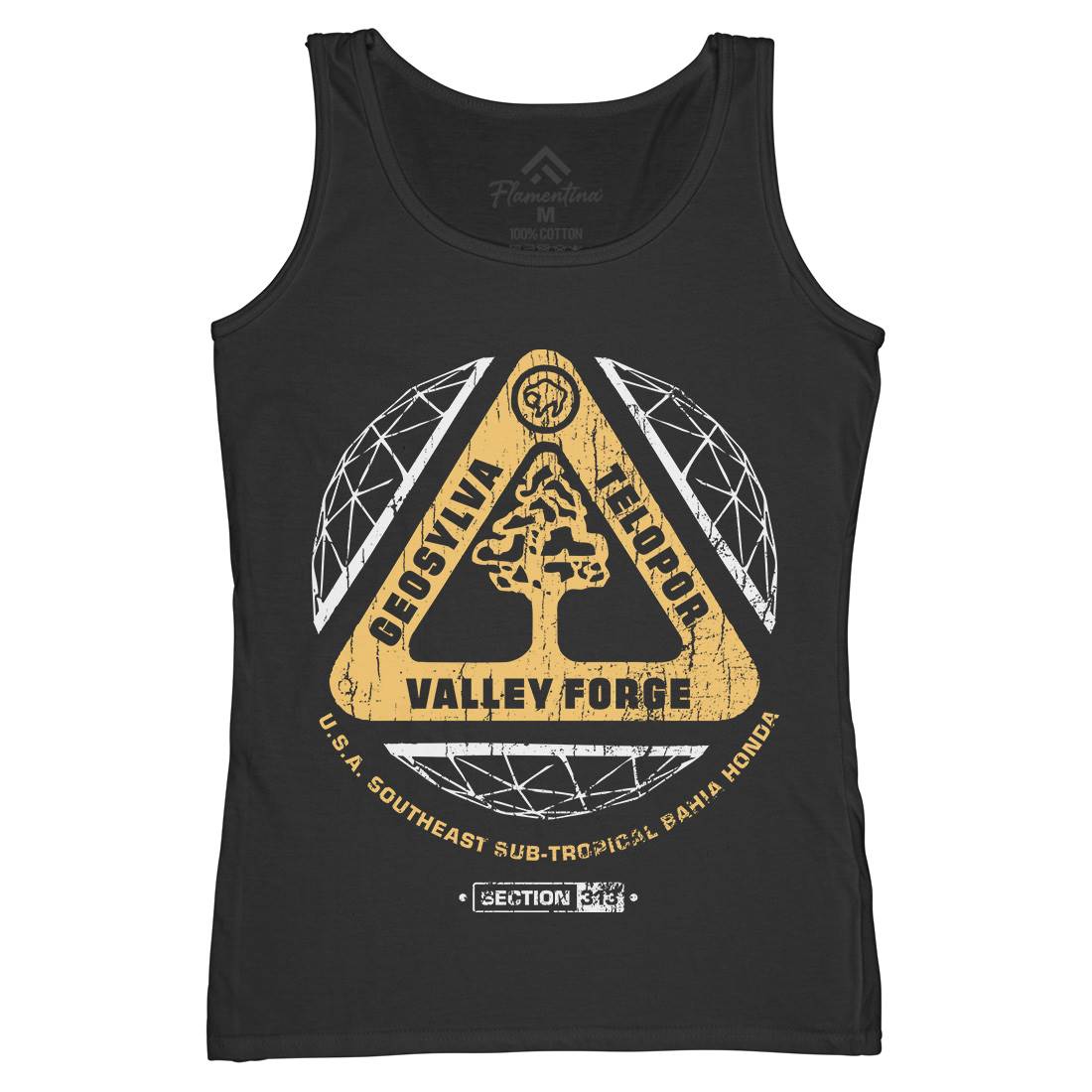 Valley Forge Womens Organic Tank Top Vest Space D200