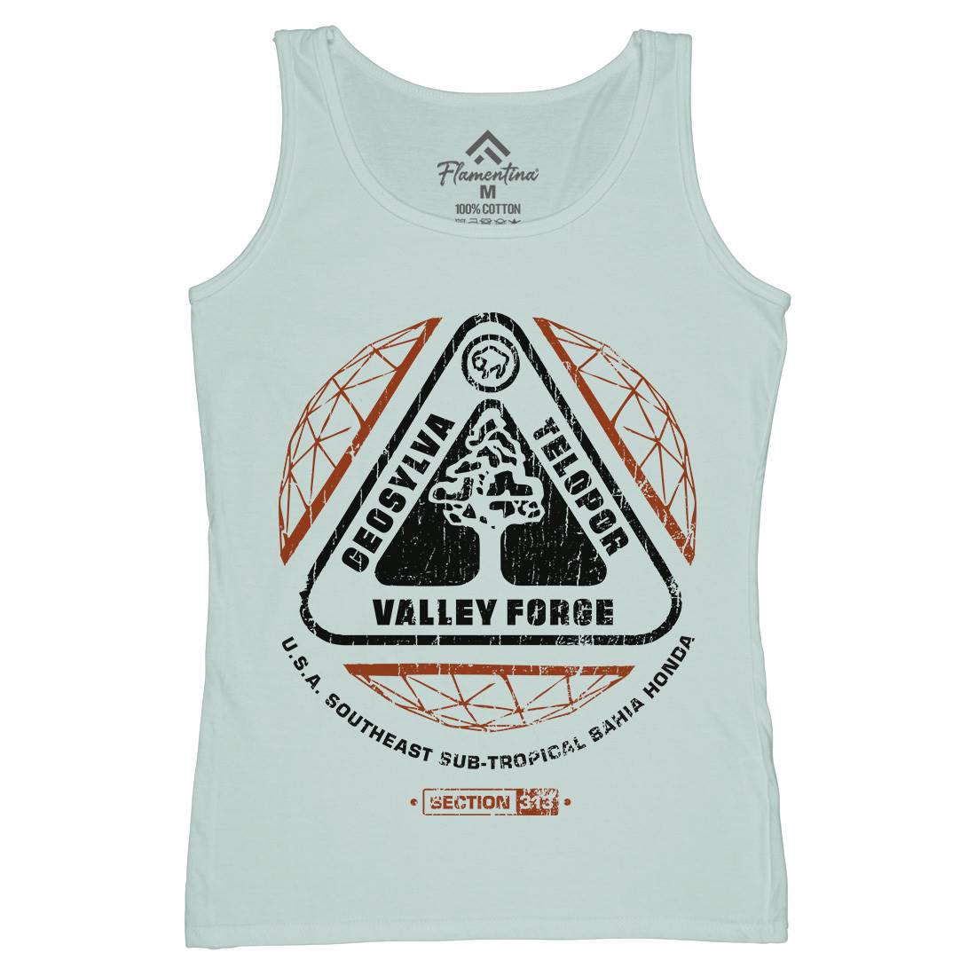 Valley Forge Womens Organic Tank Top Vest Space D200