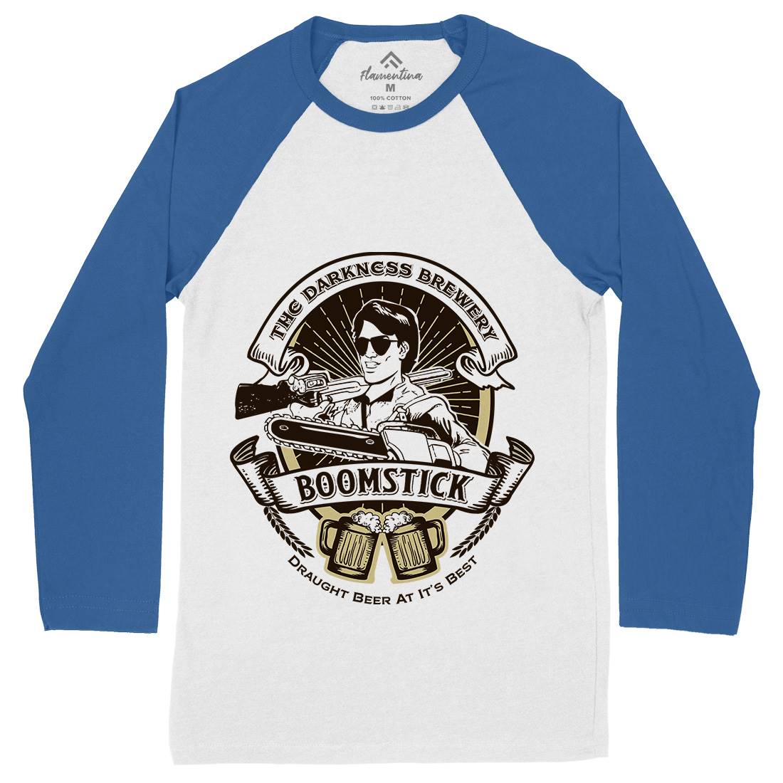 This Is My Boomstick Mens Long Sleeve Baseball T-Shirt Horror D201
