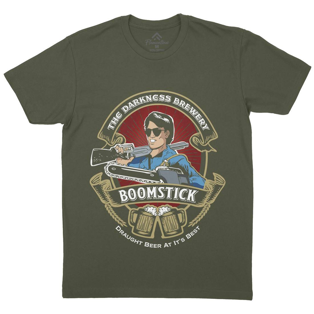 This Is My Boomstick Mens Crew Neck T-Shirt Horror D201