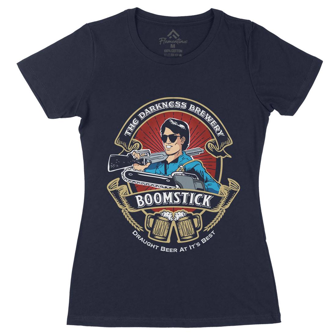 This Is My Boomstick Womens Organic Crew Neck T-Shirt Horror D201