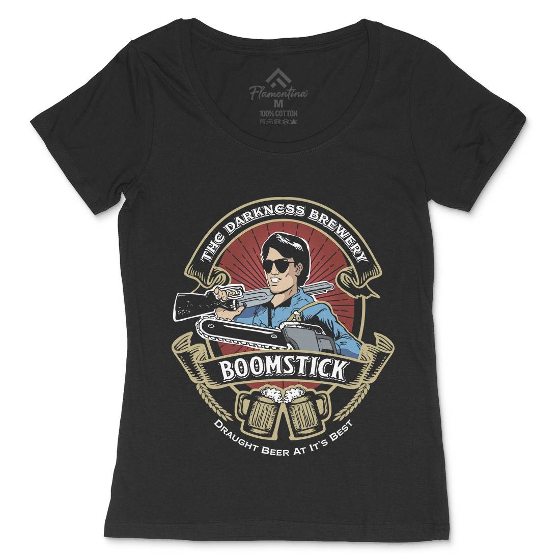 This Is My Boomstick Womens Scoop Neck T-Shirt Horror D201
