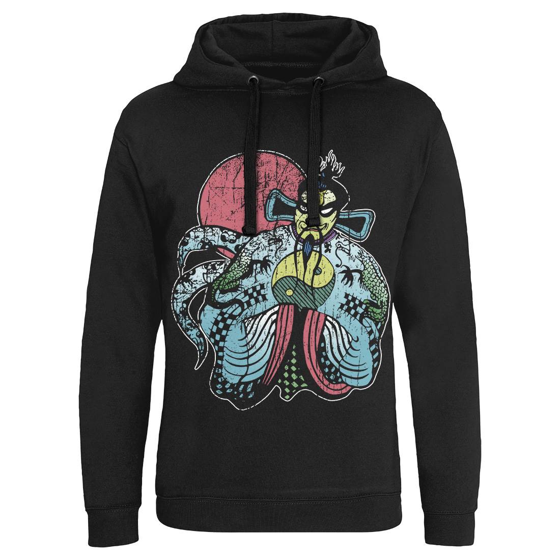 Fu Manchu Mens Hoodie Without Pocket Asian D202