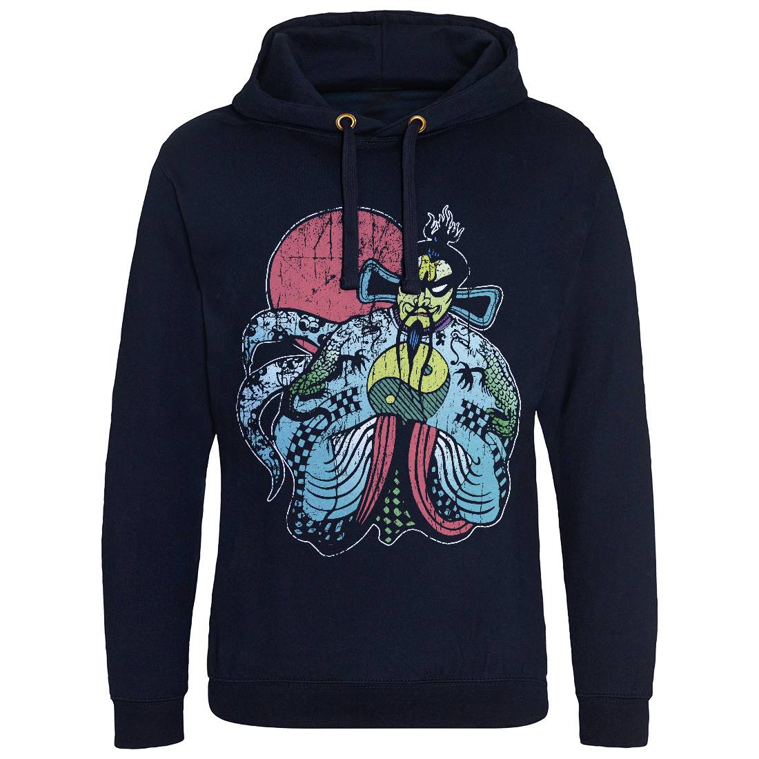 Fu Manchu Mens Hoodie Without Pocket Asian D202