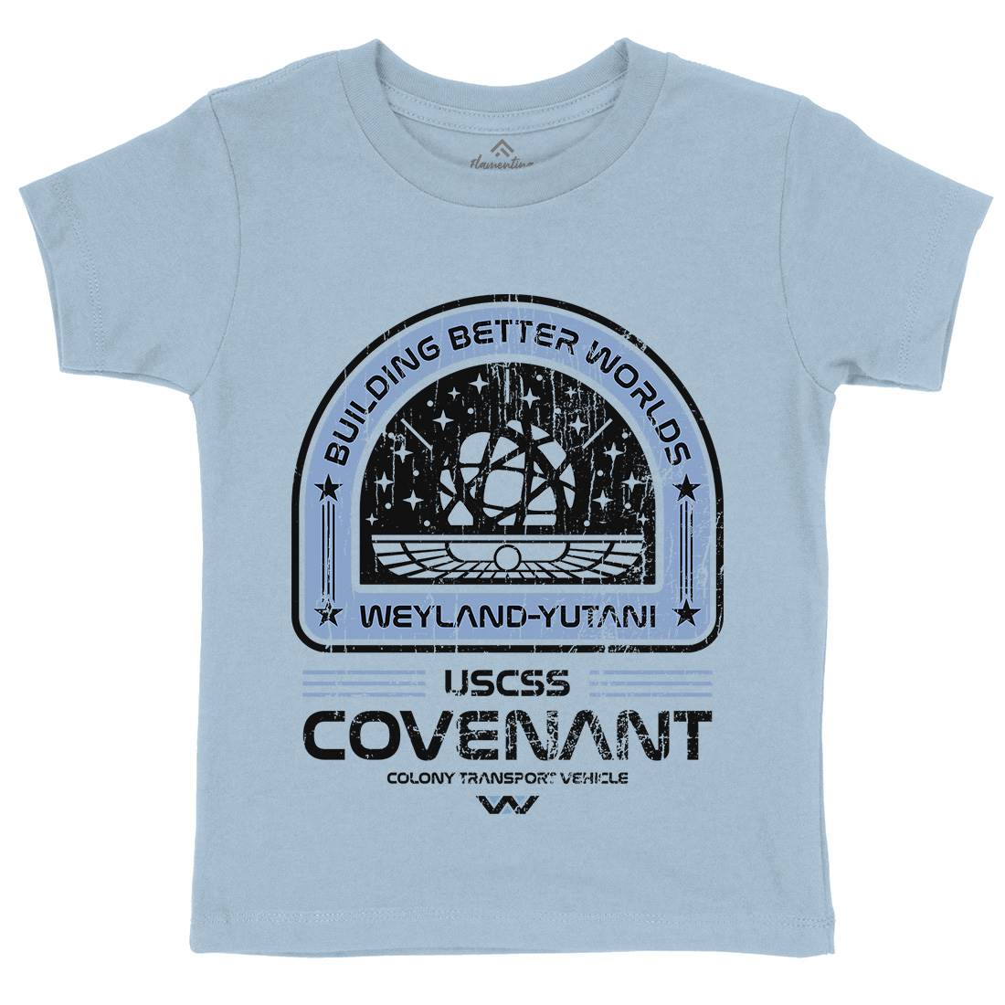 Covenant Kids Organic Crew Neck T-Shirt Space D203