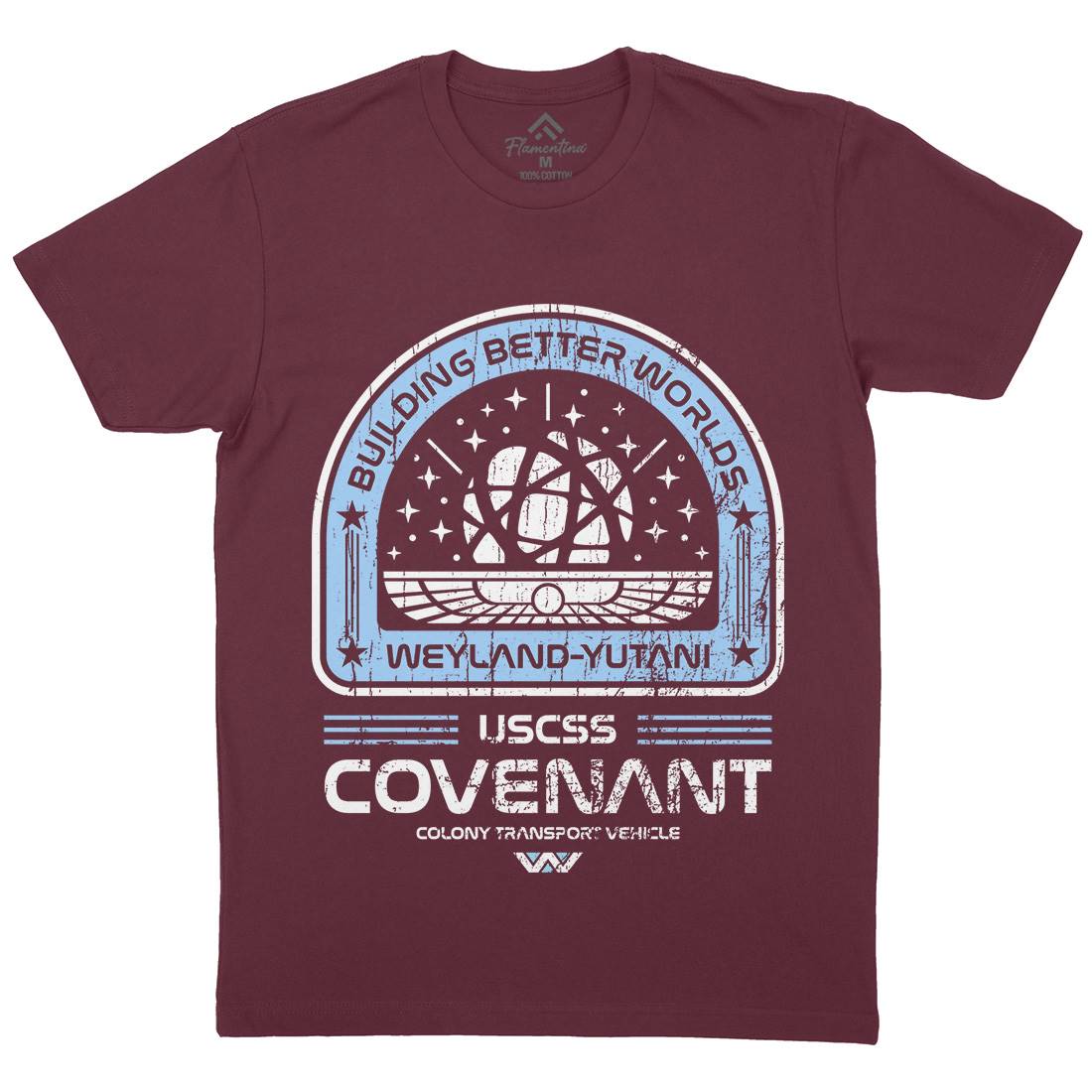 Covenant Mens Crew Neck T-Shirt Space D203
