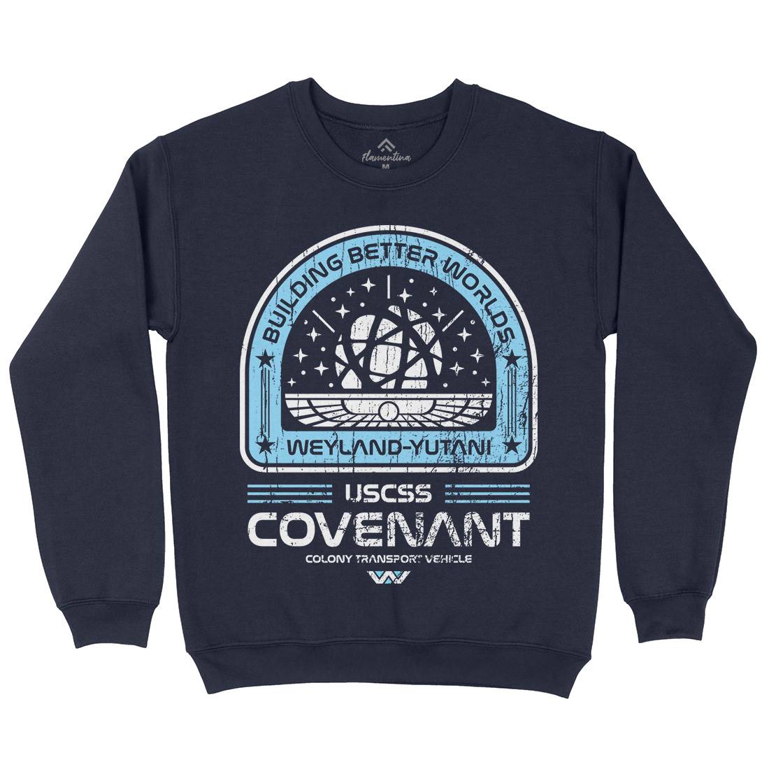 Covenant Mens Crew Neck Sweatshirt Space D203