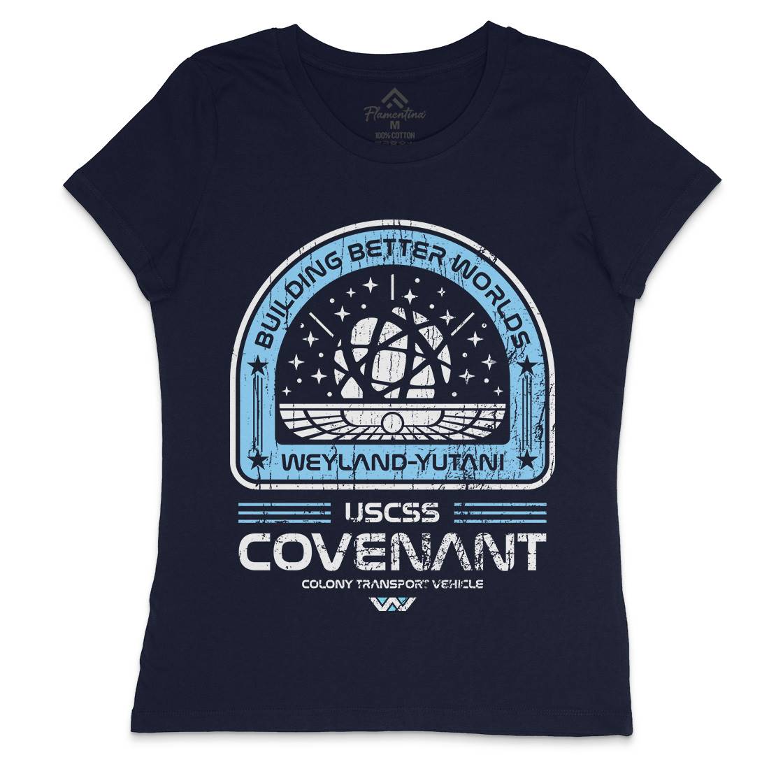Covenant Womens Crew Neck T-Shirt Space D203