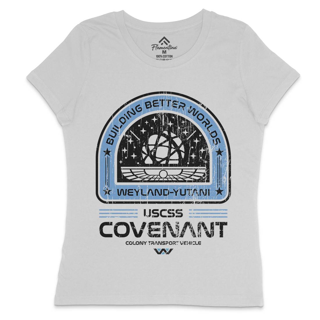 Covenant Womens Crew Neck T-Shirt Space D203