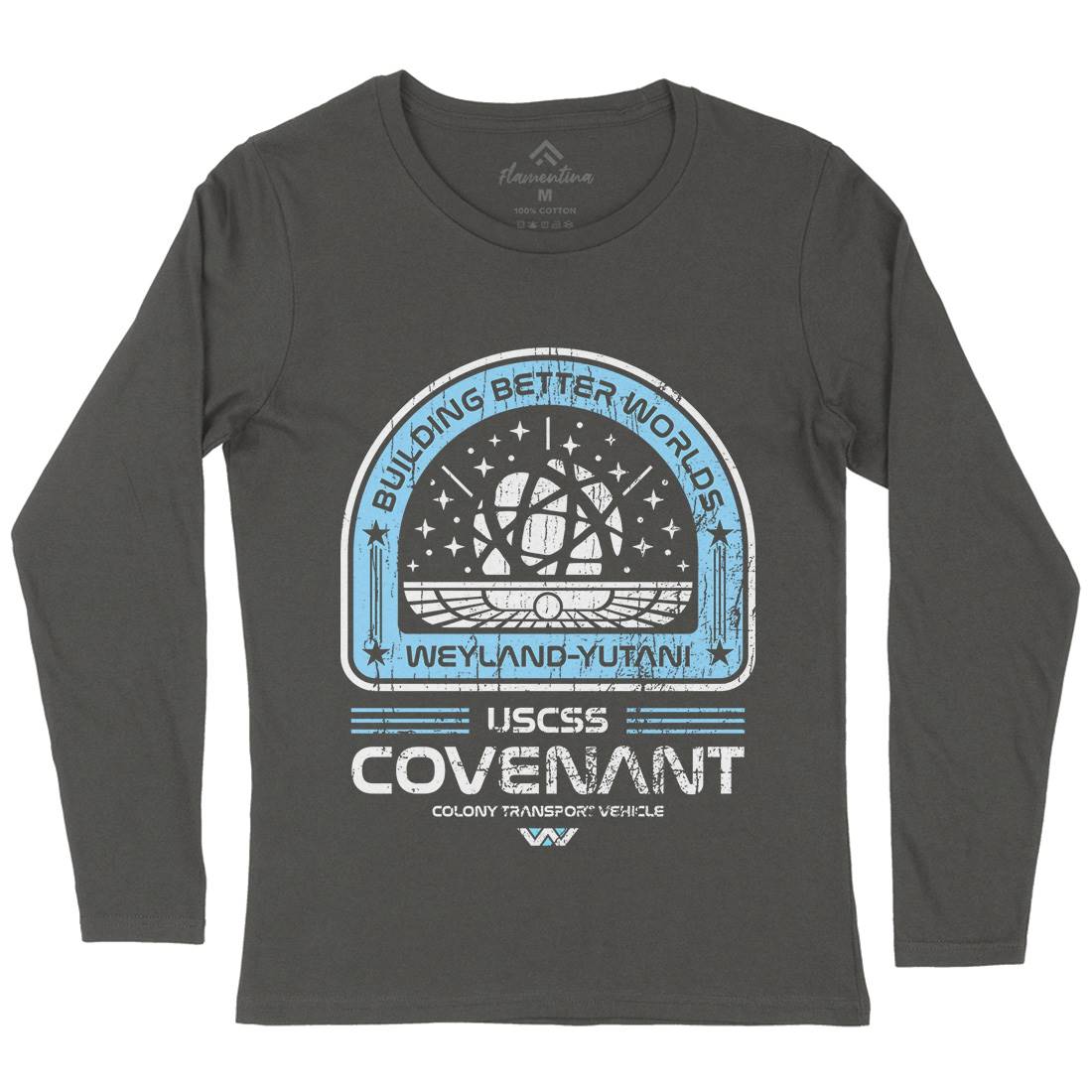Covenant Womens Long Sleeve T-Shirt Space D203