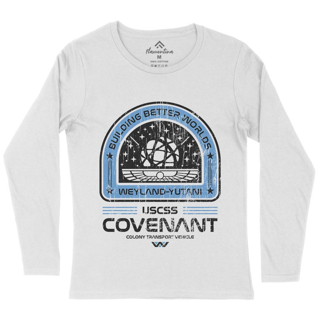 Covenant Womens Long Sleeve T-Shirt Space D203