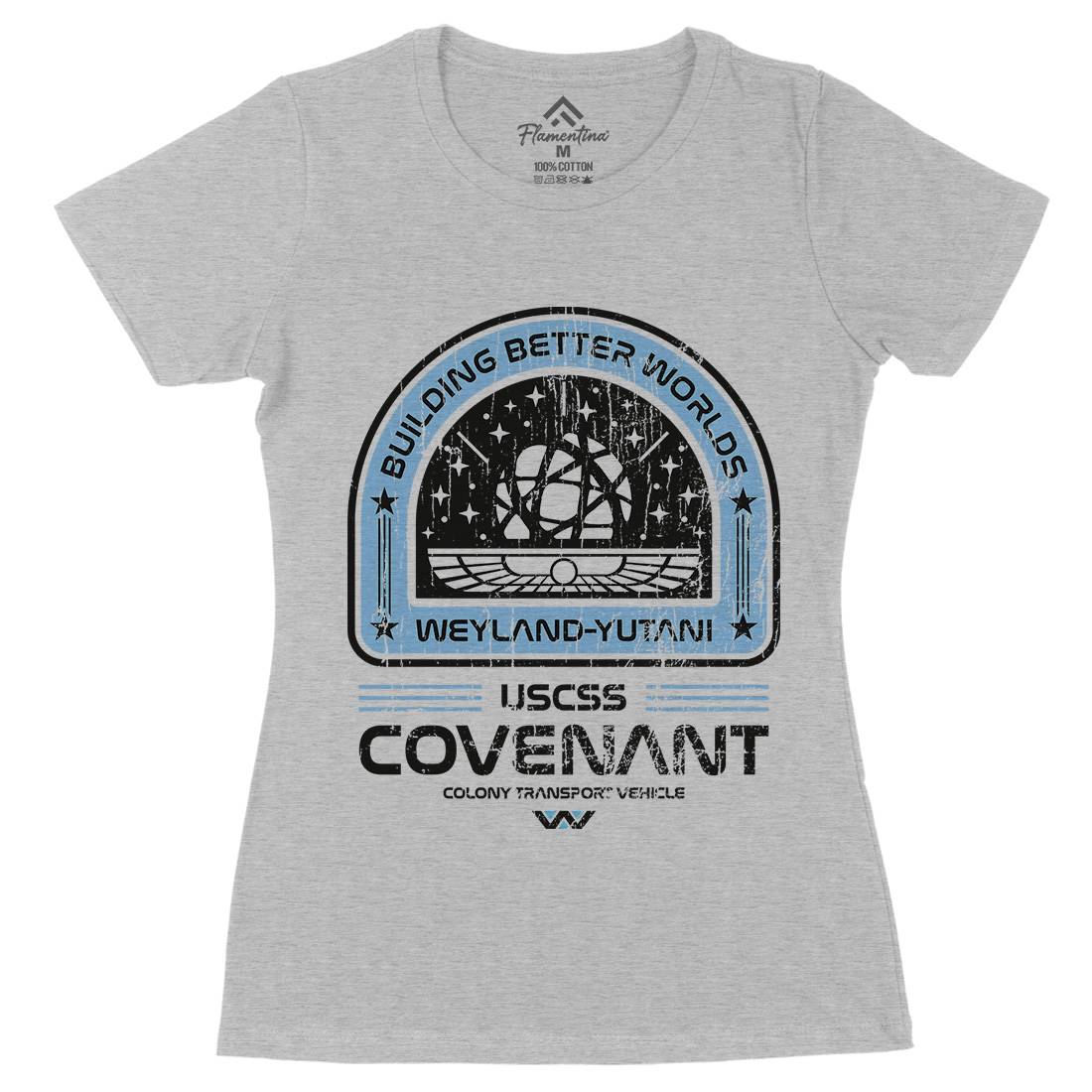 Covenant Womens Organic Crew Neck T-Shirt Space D203