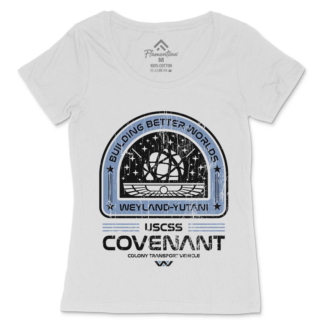 Covenant Womens Scoop Neck T-Shirt Space D203