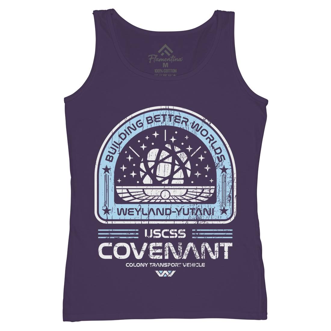 Covenant Womens Organic Tank Top Vest Space D203