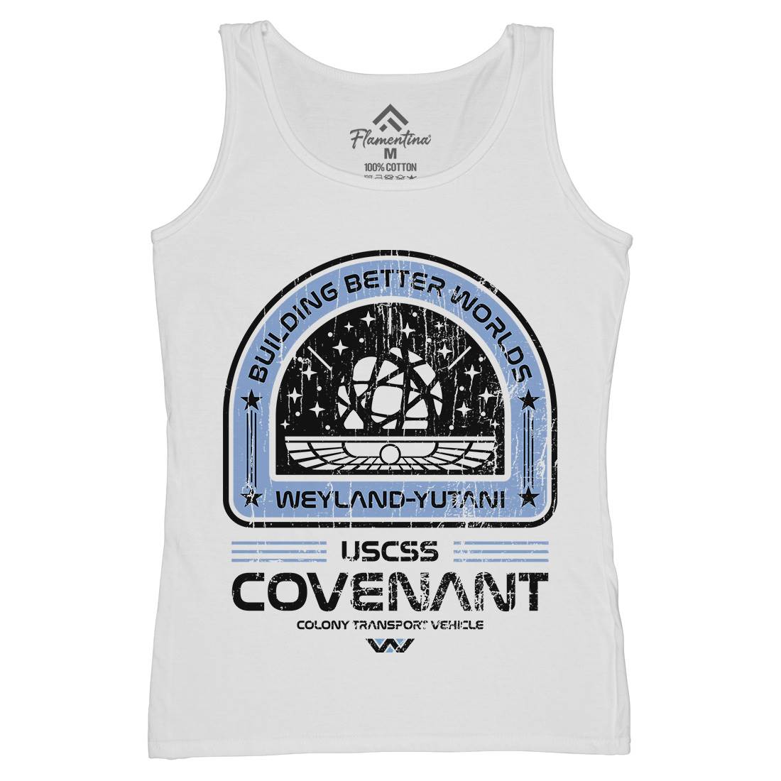 Covenant Womens Organic Tank Top Vest Space D203