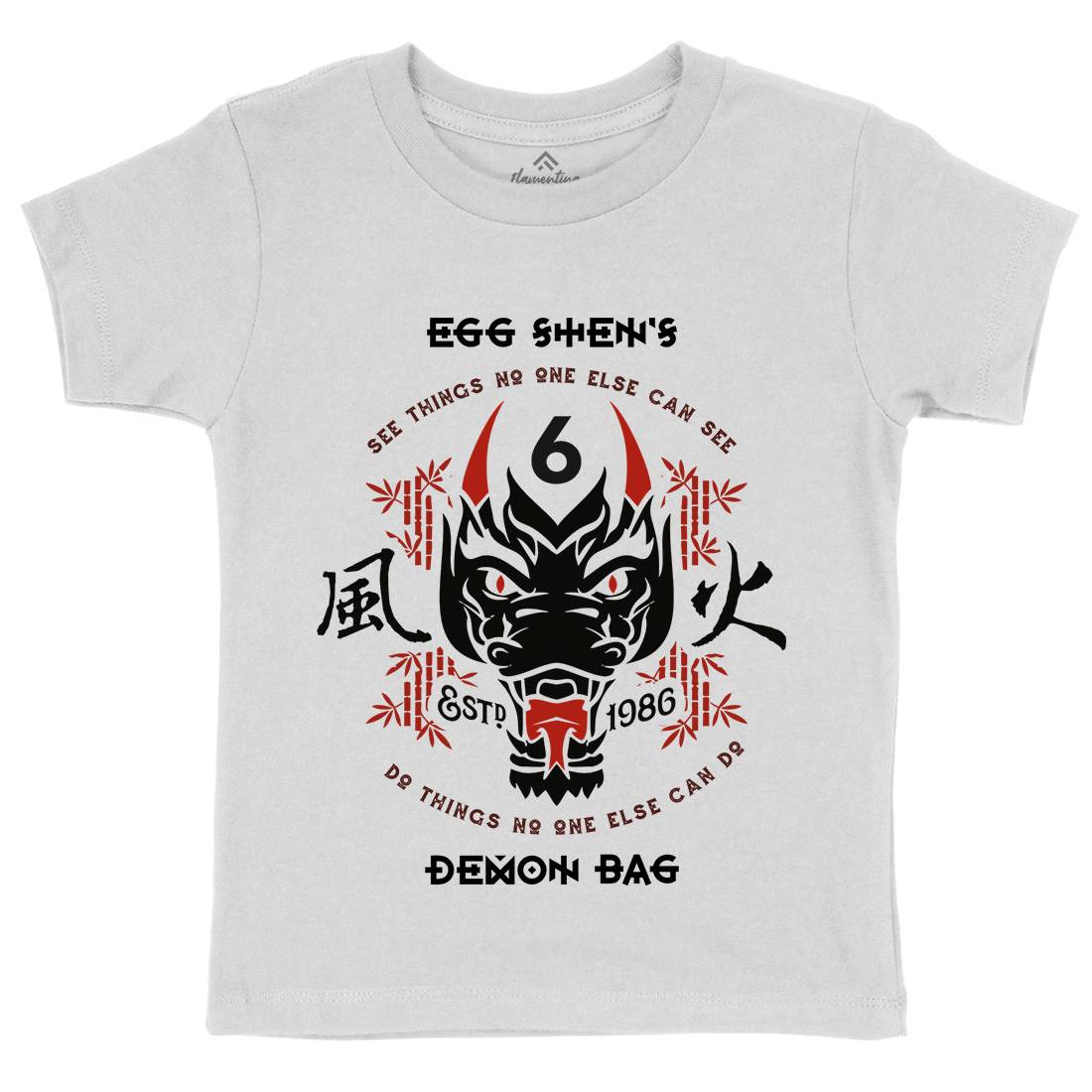 Egg Shens Six Kids Crew Neck T-Shirt Asian D206