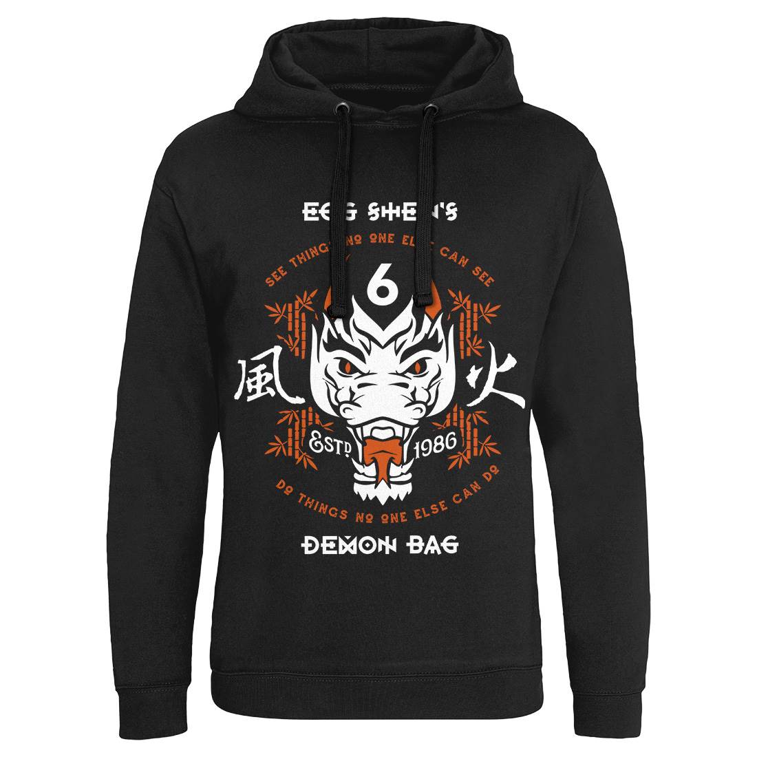 Egg Shens Six Mens Hoodie Without Pocket Asian D206