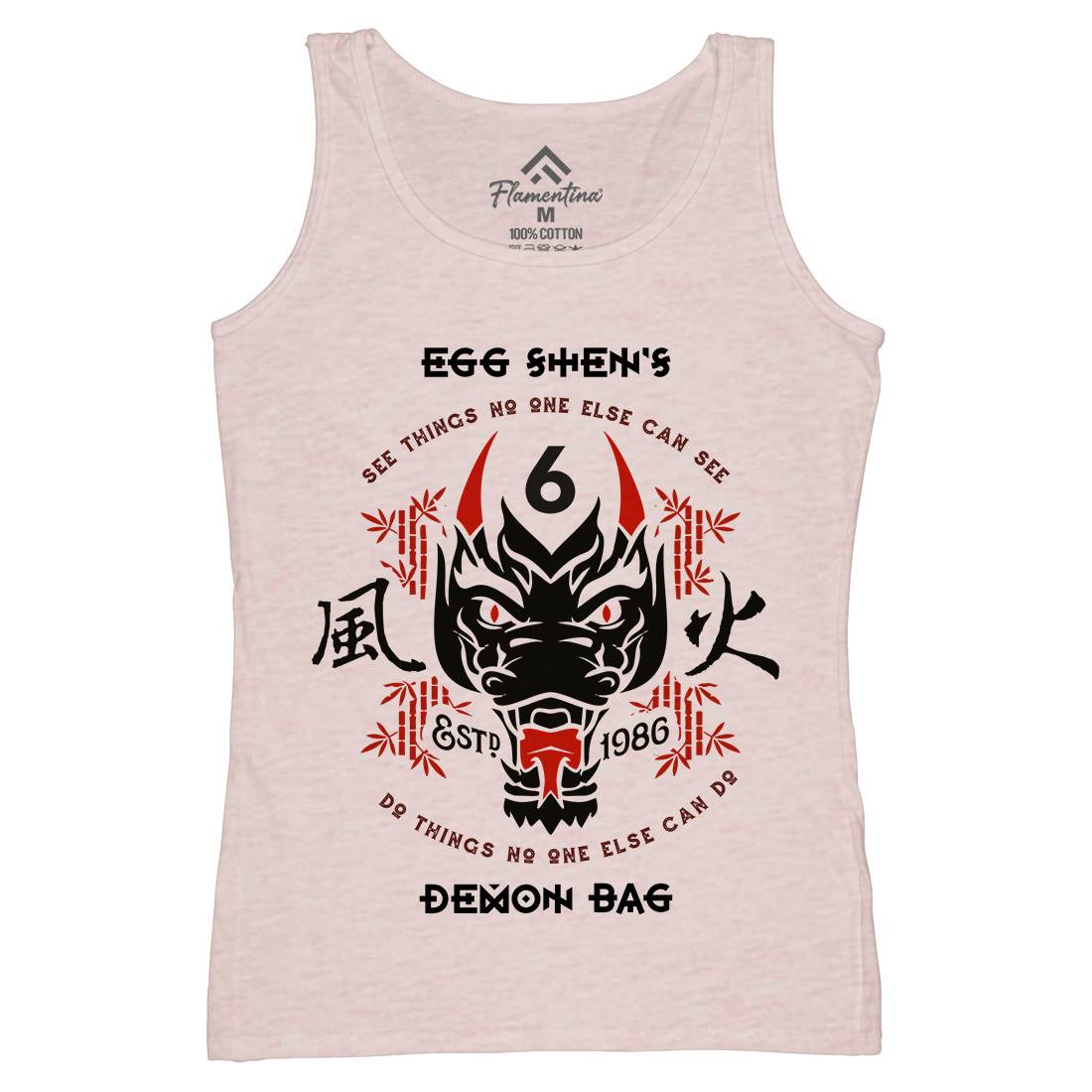 Egg Shens Six Womens Organic Tank Top Vest Asian D206