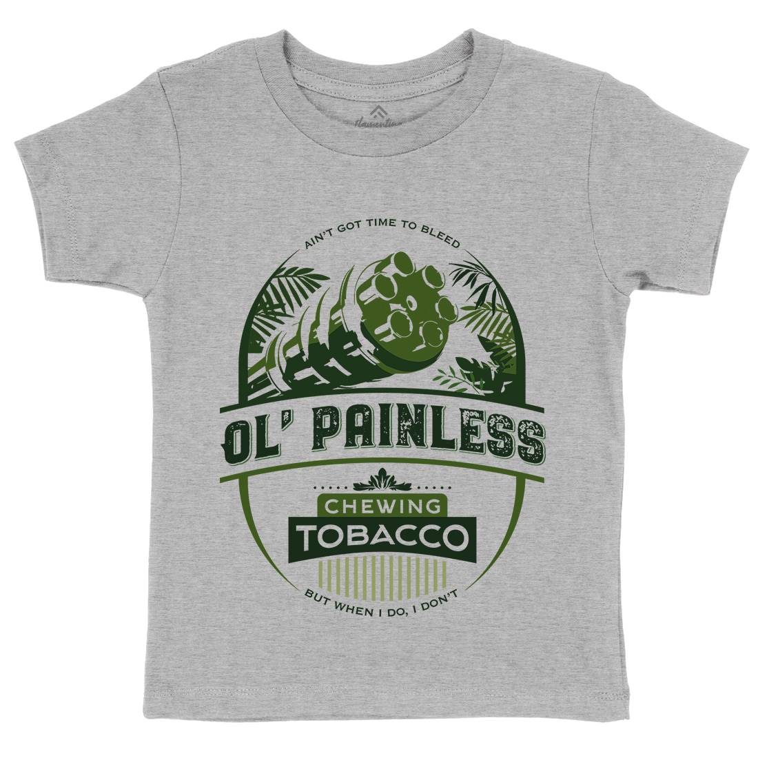 Chewing Ol Painless Kids Crew Neck T-Shirt Army D207