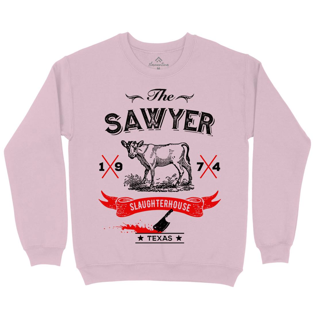 Sawyer Slaughterhouse Kids Crew Neck Sweatshirt Horror D208