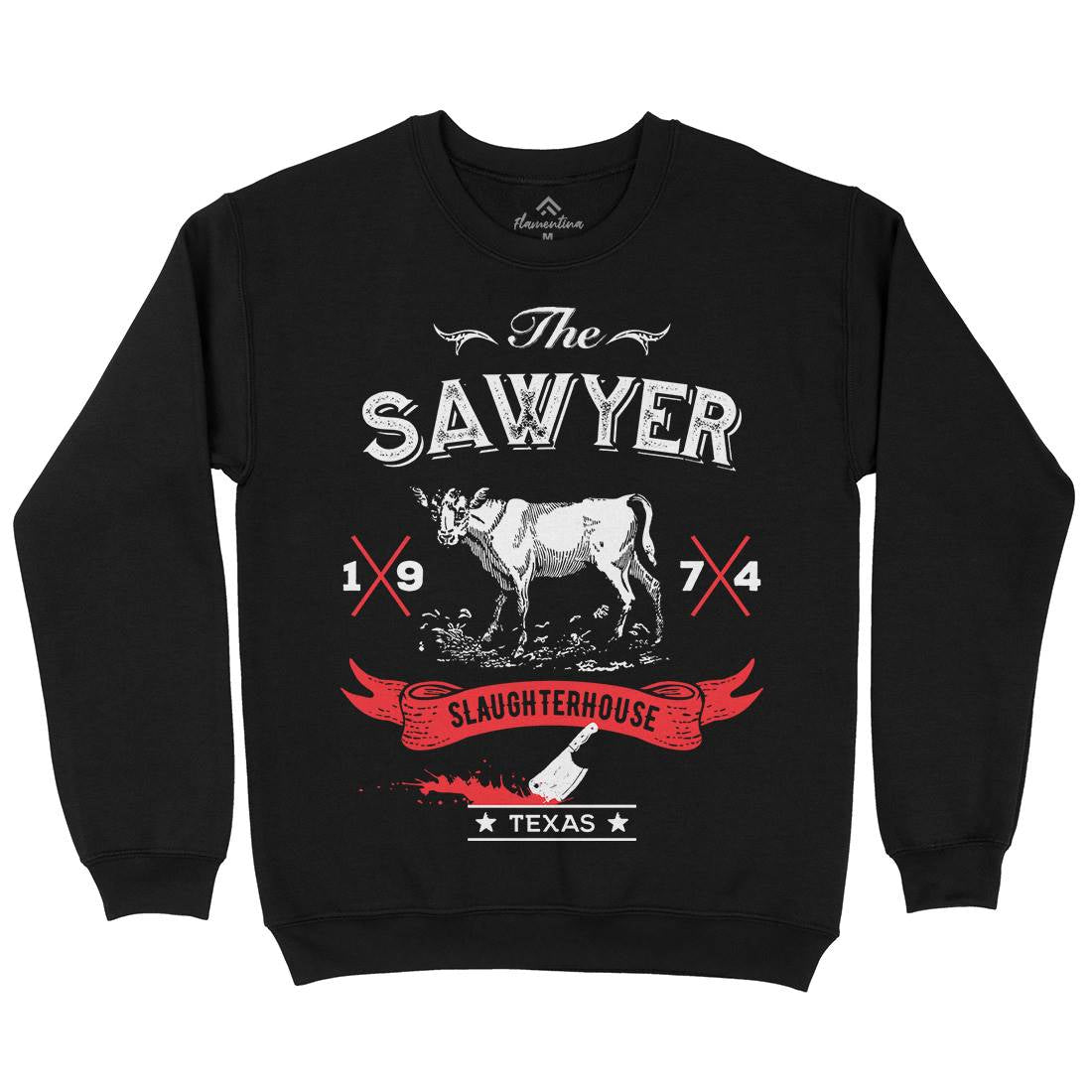 Sawyer Slaughterhouse Kids Crew Neck Sweatshirt Horror D208