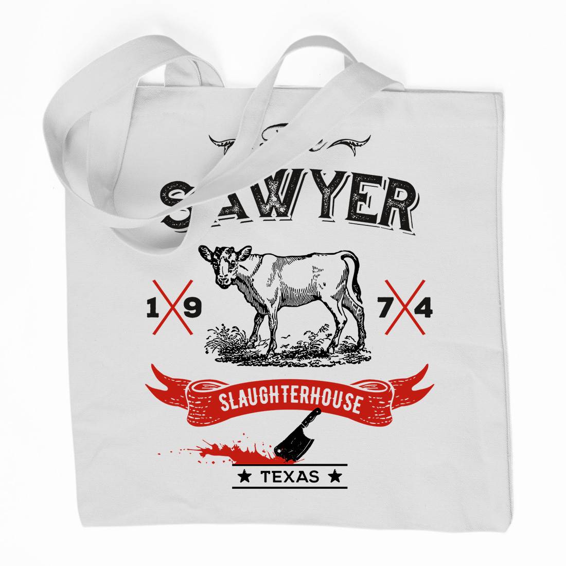 Sawyer Slaughterhouse Organic Premium Cotton Tote Bag Horror D208