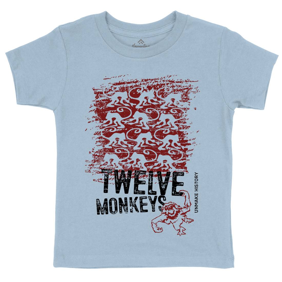 Twelve Monkeys Kids Organic Crew Neck T-Shirt Space D209