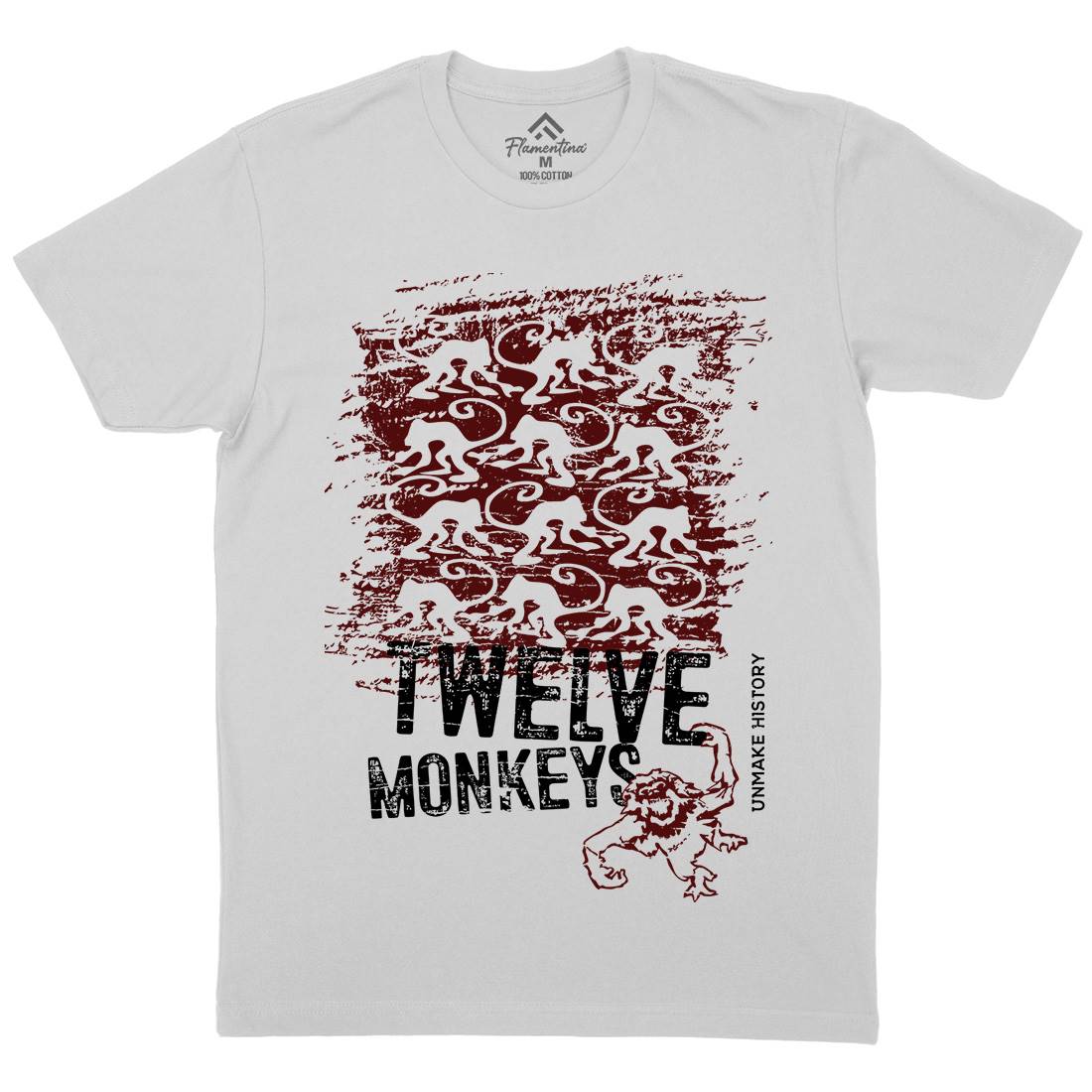 Twelve Monkeys Mens Crew Neck T-Shirt Space D209