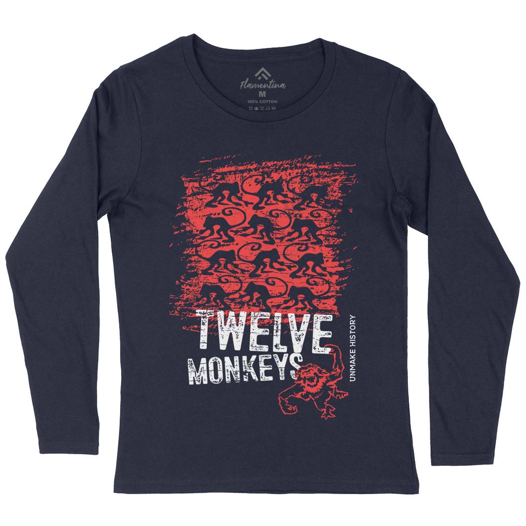 Twelve Monkeys Womens Long Sleeve T-Shirt Space D209