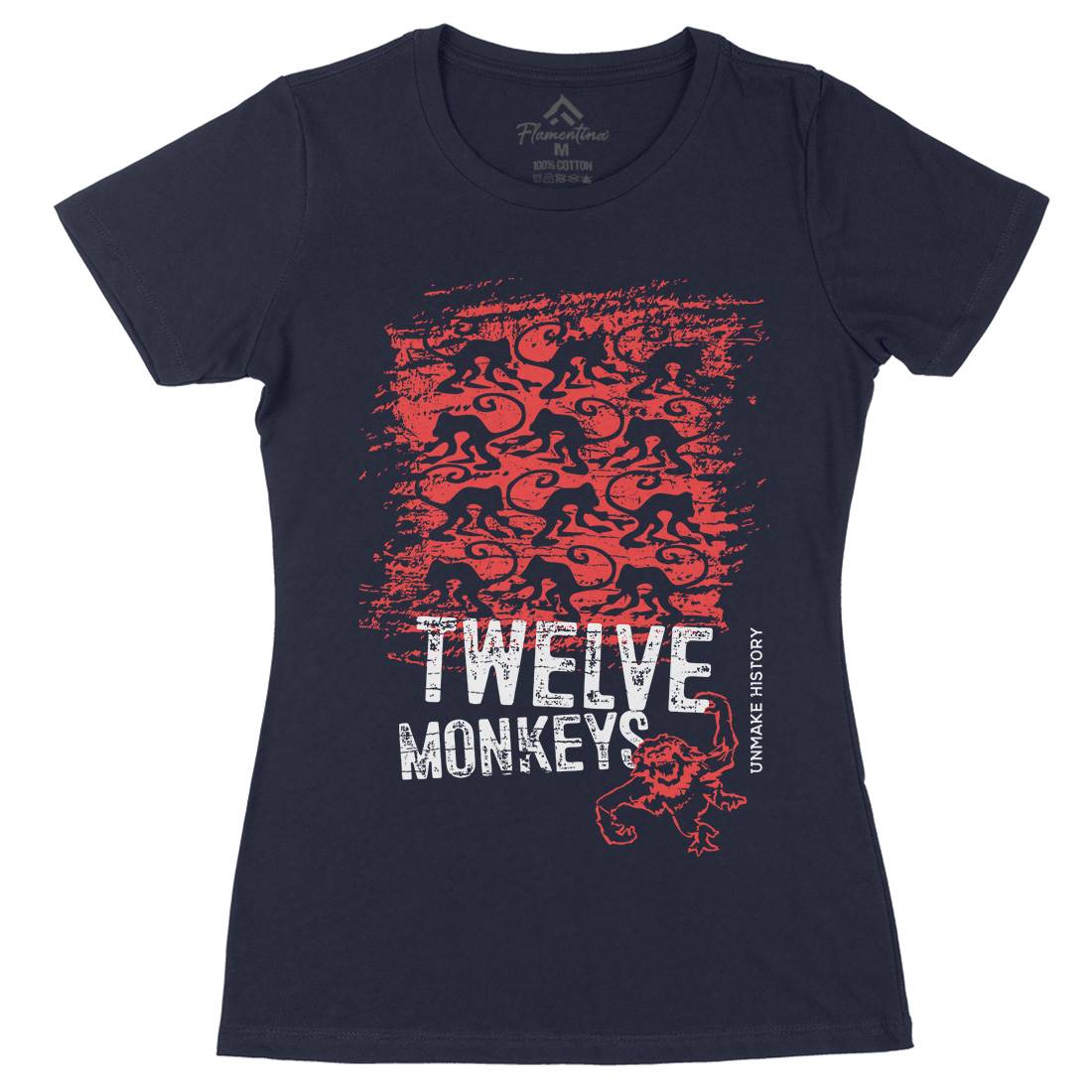 Twelve Monkeys Womens Organic Crew Neck T-Shirt Space D209