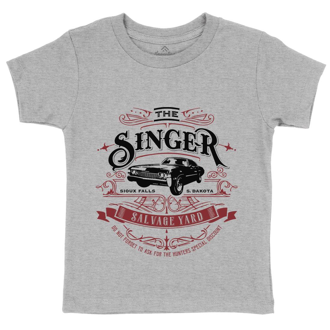 Singer Salvage Yard Kids Crew Neck T-Shirt Horror D210