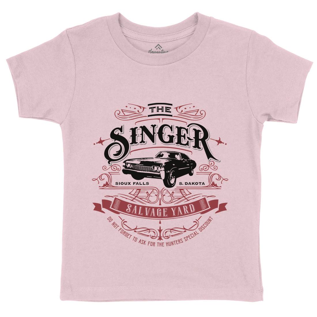 Singer Salvage Yard Kids Organic Crew Neck T-Shirt Horror D210