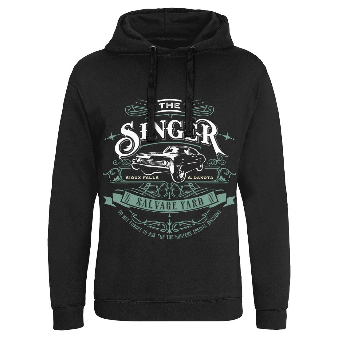 Singer Salvage Yard Mens Hoodie Without Pocket Horror D210