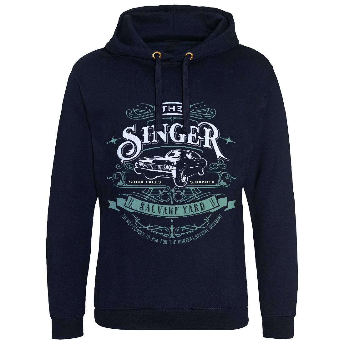 Singer Salvage Yard Mens Hoodie Without Pocket Horror D210