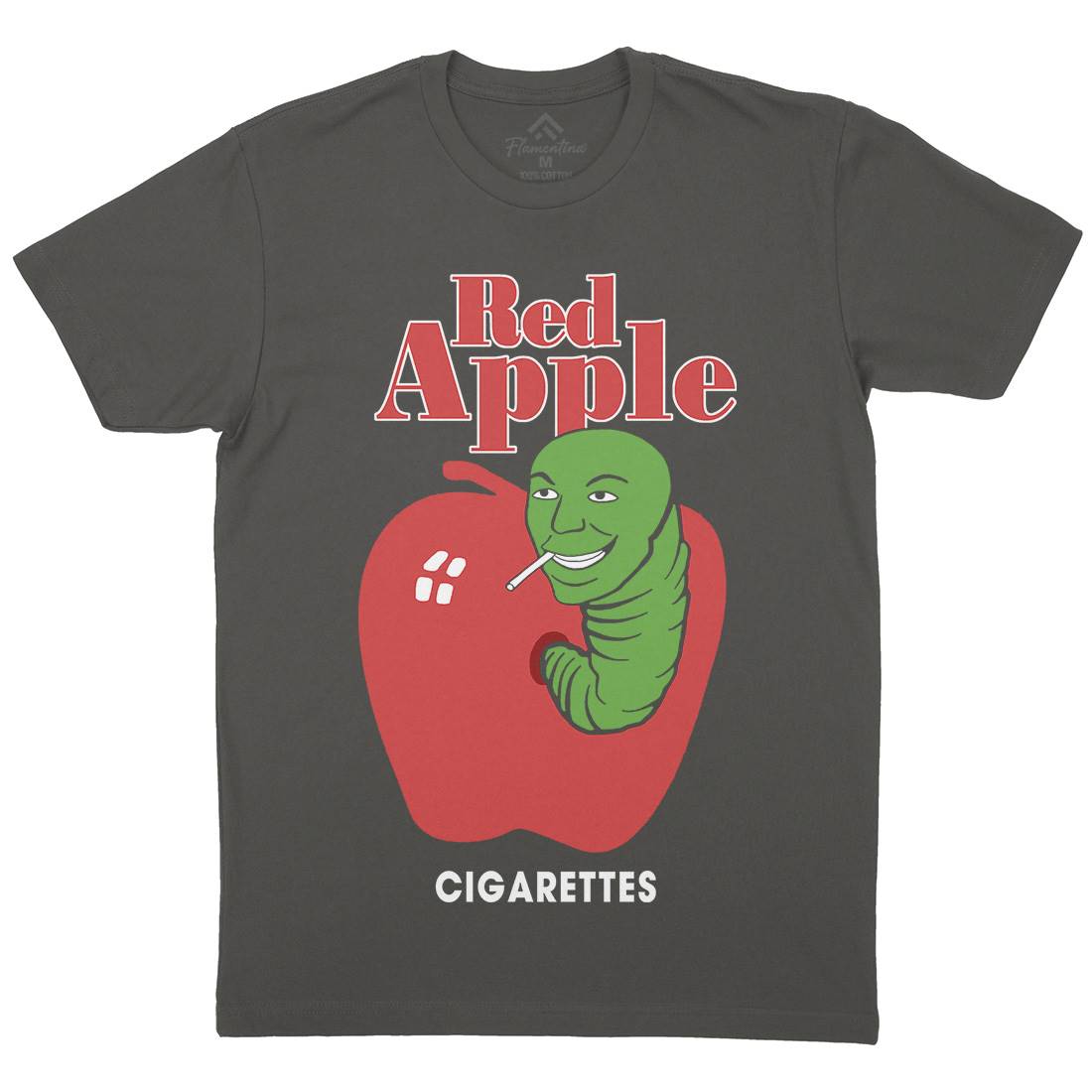 Red Apple Cigarettes Mens Crew Neck T-Shirt Retro D211
