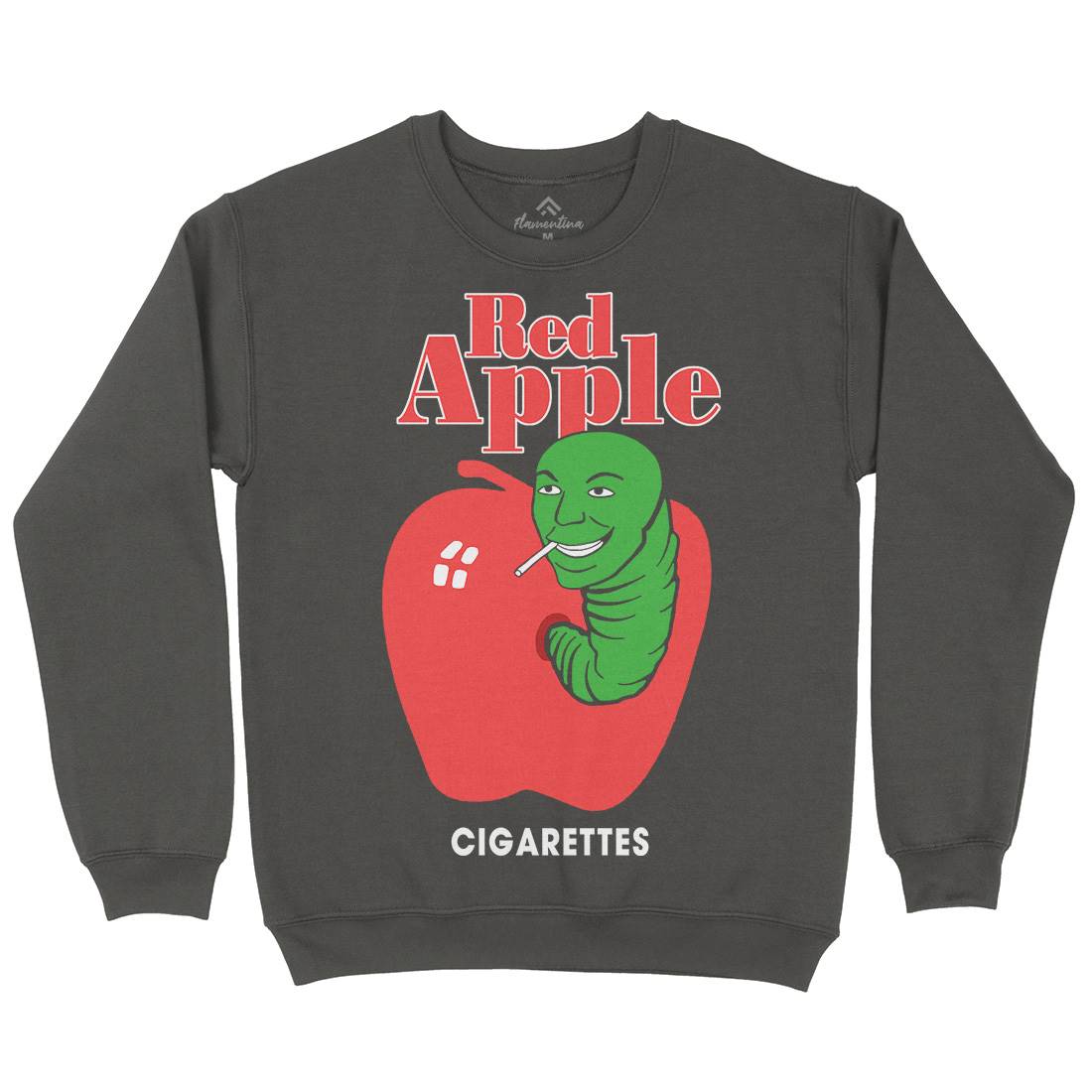 Red Apple Cigarettes Mens Crew Neck Sweatshirt Retro D211