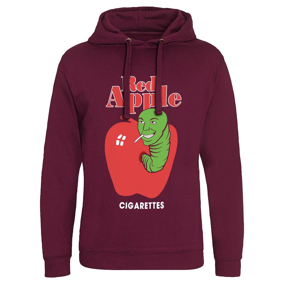 Red Apple Cigarettes Mens Hoodie Without Pocket Retro D211