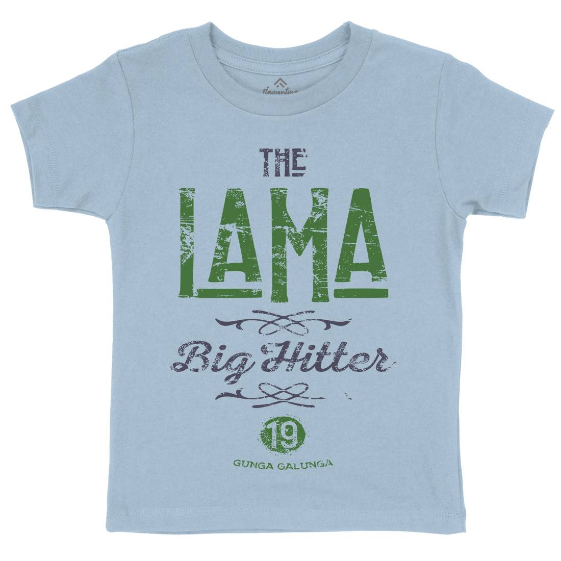 The Lama Kids Organic Crew Neck T-Shirt Retro D213