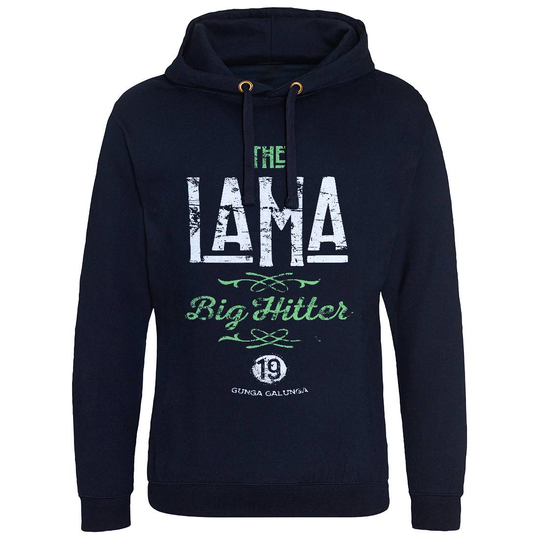 The Lama Mens Hoodie Without Pocket Retro D213