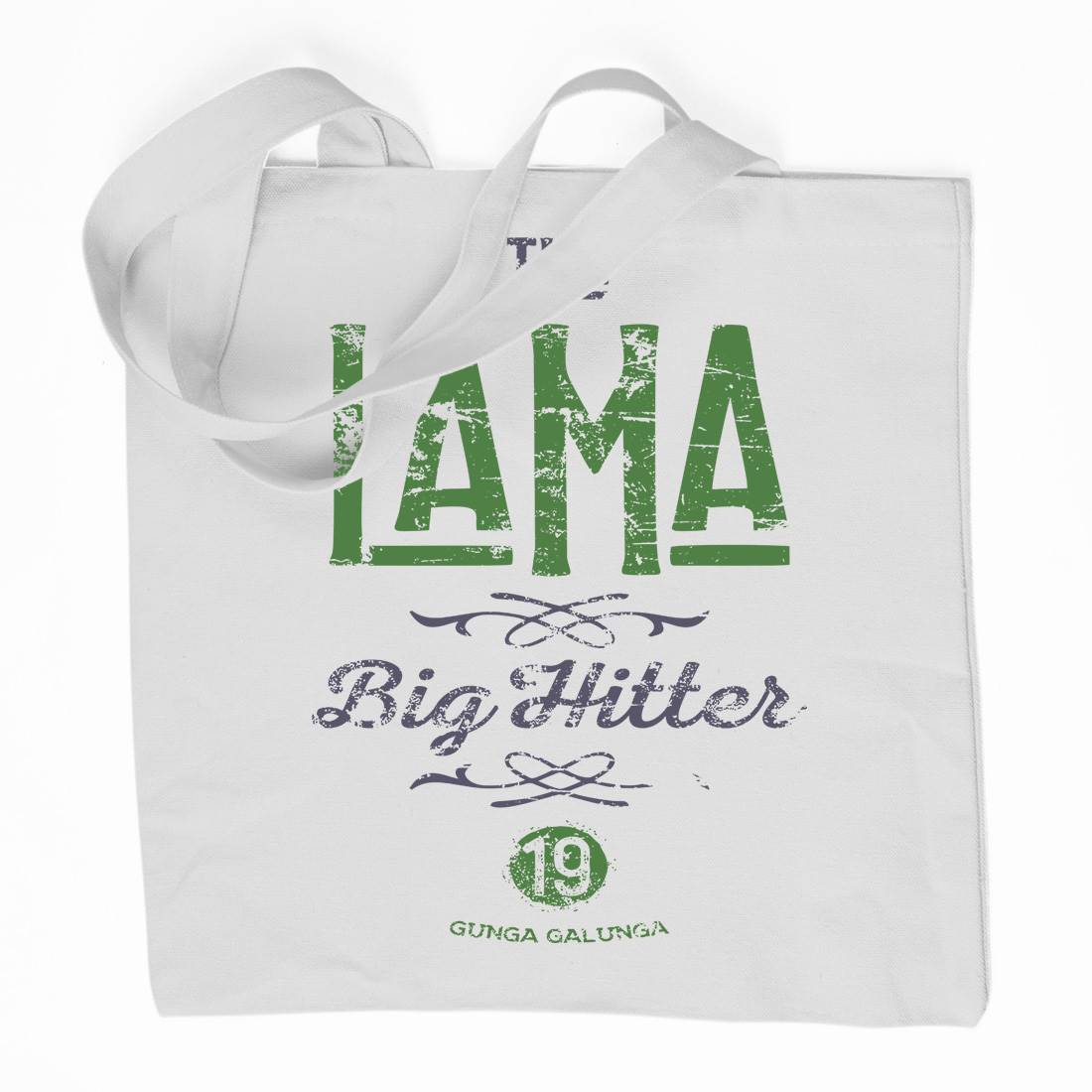 The Lama Organic Premium Cotton Tote Bag Retro D213