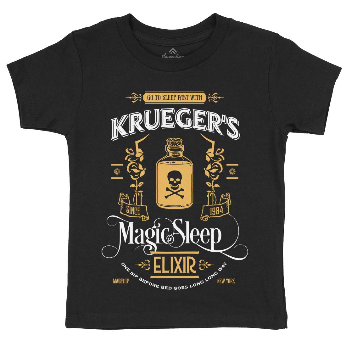 Kruegers Elixir Kids Crew Neck T-Shirt Horror D214