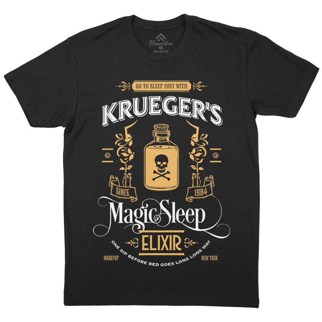 Kruegers Elixir Mens Crew Neck T-Shirt Horror D214