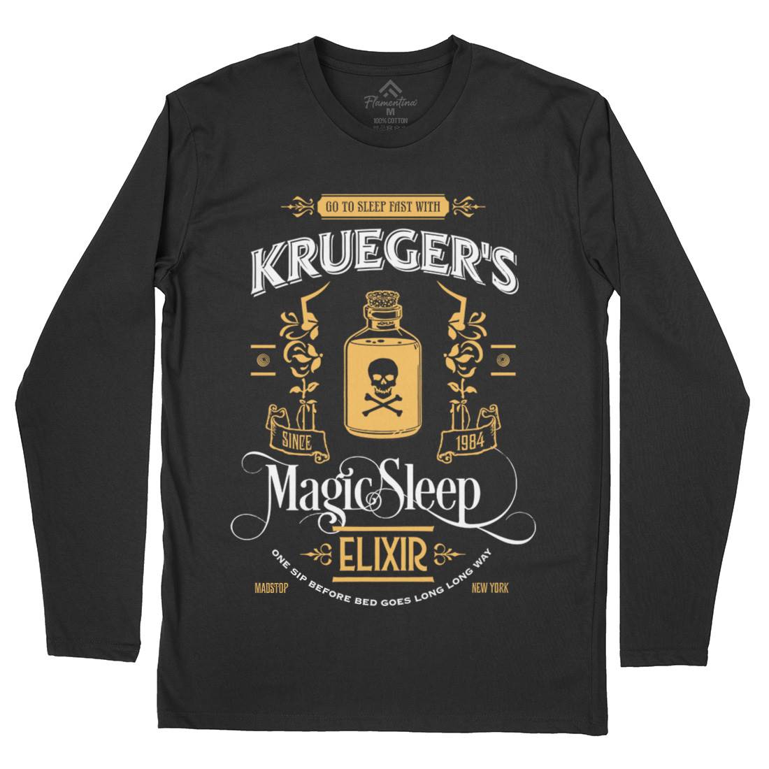 Kruegers Elixir Mens Long Sleeve T-Shirt Horror D214