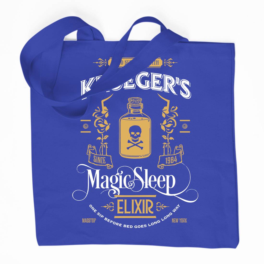 Kruegers Elixir Organic Premium Cotton Tote Bag Horror D214