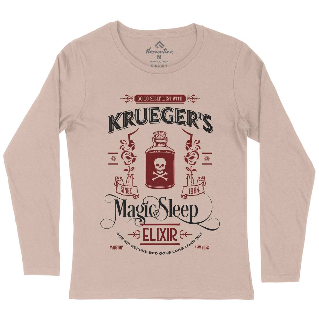 Kruegers Elixir Womens Long Sleeve T-Shirt Horror D214