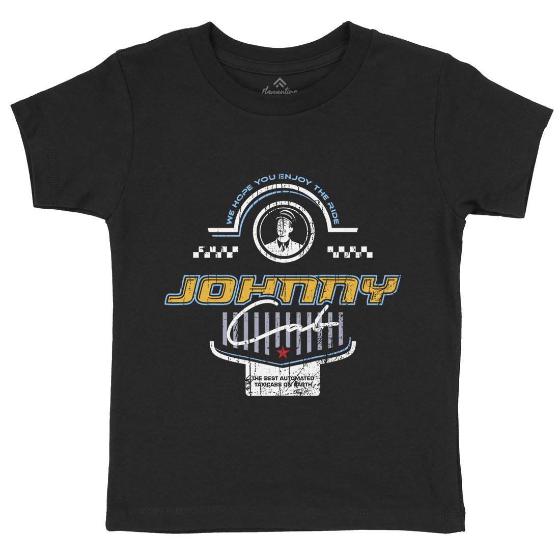 Johnny Cab Kids Organic Crew Neck T-Shirt Space D216