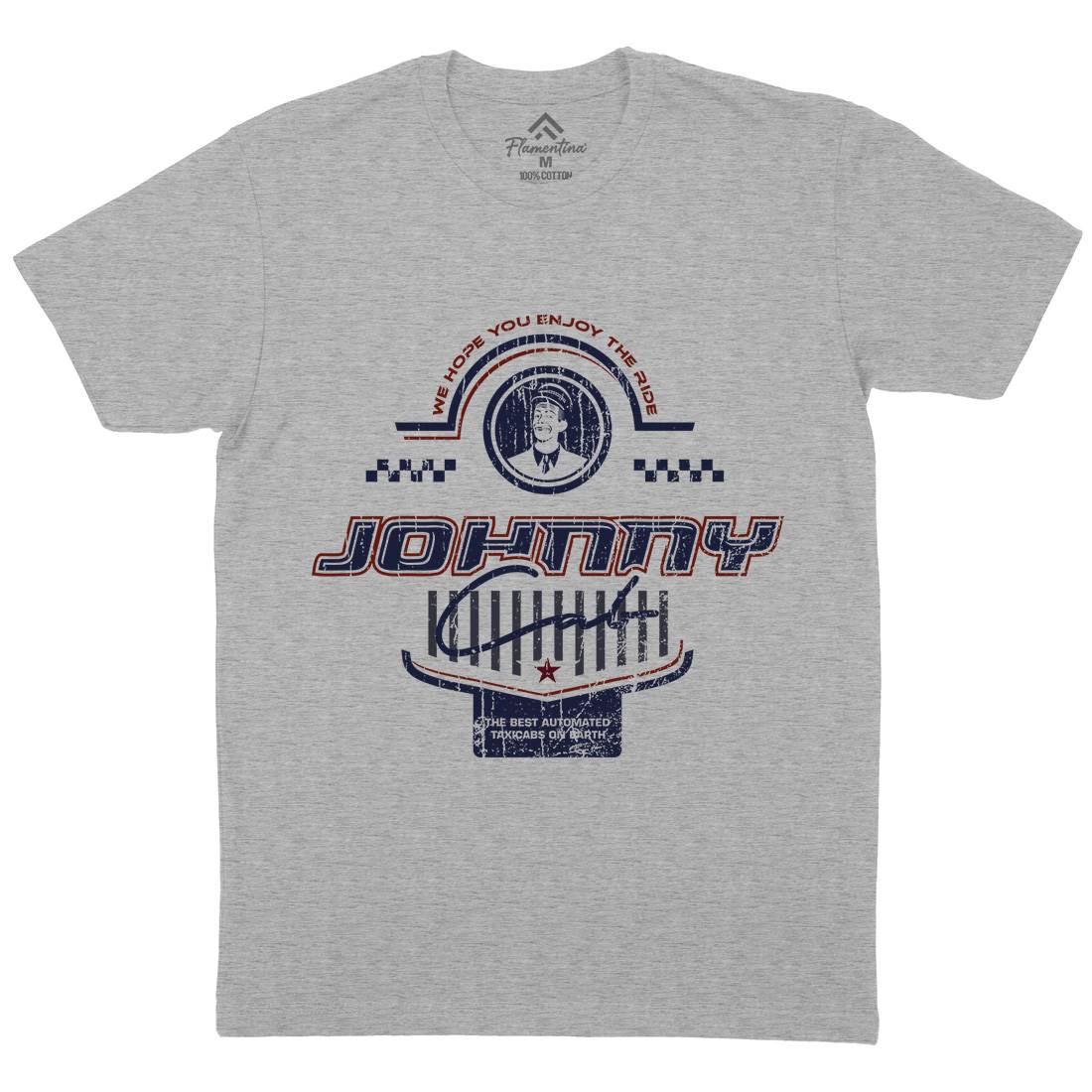 Johnny Cab Mens Crew Neck T-Shirt Space D216